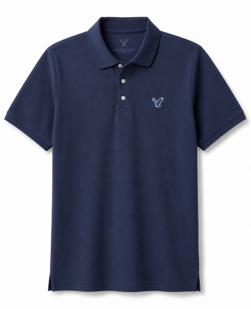 American Eagle Imported Blue Polo Shirt