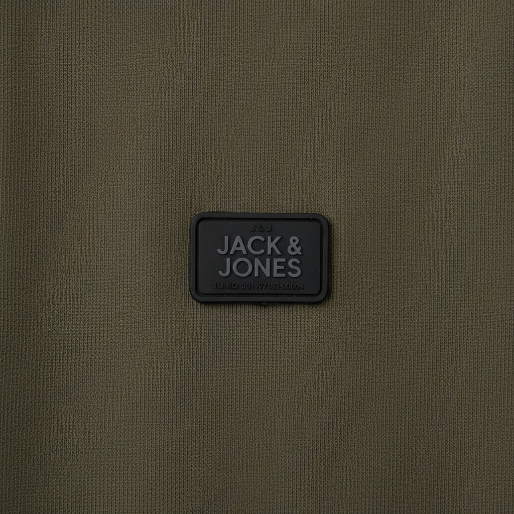 Jack & Jones Green Polo Shirt - Logo Badge Close-up