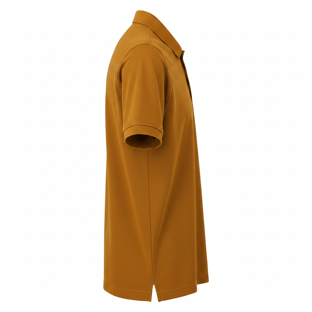 Fred Perry Mustard Polo - Side View